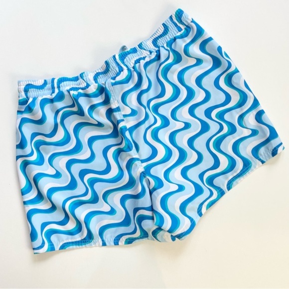 SOLD - Wild Fable Board Shorts Blue Swirl Large Women’s Swim - Picture 3 of 3